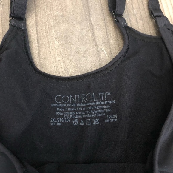 Maidenform Control Top 2XL Black Women's Camisole Top Bundle - Picture 3 of 6
